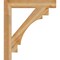Ekena Millwork Merced Block Rough Sawn Bracket, Western Red Cedar, 4"W x 28"D x 32"H BKT04X28X32MRC05RWR - alternate 3